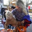 Halloween parade participants.