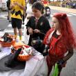 Halloween parade participants.
