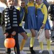 Halloween parade participants.
