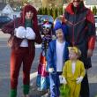 Halloween parade participants.