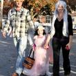 Halloween parade participants.