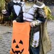 Halloween parade participants.