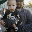 Halloween parade participants.