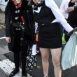 Halloween parade participants.
