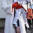 Halloween parade participants.