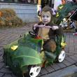 Halloween parade participants.
