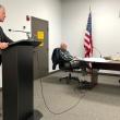 Boothbay Harbor Waterfront Preservation attorney Anthony Muri speaks to the planning board Dec. 11. FRITZ FREUDENBERGER/Boothbay Register
