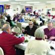 Christmas dinner at the American Legion Hall, Boothbay. Courtesy of Barb House