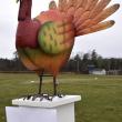 The turkey trot mascot. 