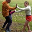 Turkey trot participants.