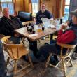 The judge's table after deliberating over 9 contenders, Larry Knapp, Elliott Schwartz and Clayton Pottle. Jen Mitchell photo
