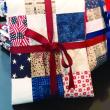 Red, white and blue quilts made by Southport Island quilters. JANE CARPENTER/Boothbay Register