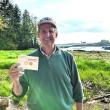 Charlie Britton with his 50-cent prize. Anne Britton photo 
