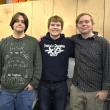 Pictured from left are Sila Lehouillier, Chase Mansfield, and Afton Warren-Burdin of the Snail Syndicate. ISABELLE CURTIS/Boothbay Register
