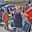 BRES students donating to the Community Fridge in March 2023. File photo