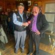 Don Carrigan of WCSH and local attorney Rich Elliott at Community Lunch. Jen Mitchell photo