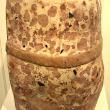 "Sacrificed" - recycled fiber clays, glass stains - Catherine Gibson.