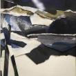"View of the Mountains" - watercolor collage - Christine G. Aston