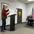 Steve Roberge speaks to the Boothbay Harbor Planning Board Feb 12. FRITZ FREUDENBERGER/Boothbay Register