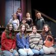 Cast to present "Sonnets to Orpheus," a beautiful piece based on the classic myth, "Orpheus and Euridice", a Lincoln Academy / Heartwood Theater collaboration. Top: Sophia Scott; middle: Katelyn Prior, Taylin Lowe, Trystan Lambert; seated: Addison McCafferty, Sydney Kurr, Cadence Balbo Towle, Natalie Friel. Courtesy of Heartwood