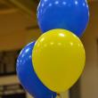 Blue and gold balloons