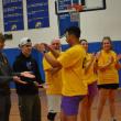 Yellow team introductions. KEVIN BURNHAM/Boothbay Register