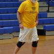 Korey Lewis looks somewhat stunned after being called for a technical foul before the game even started. KEVIN BURNHAM/Boothbay Register