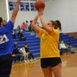 Jaelyn Crocker puts up a shot. KEVIN BURNHAM/Boothbay Register