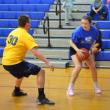 Dan Hallinan guards Chloe Arsenault. KEVIN BURNHAM/Boothbay Register