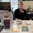 Hillary Waterman, community prevention educator at New Hope Midcoast, visits organizations and businesses to share information about the community and workplace impacts of domestic abuse. Courtesy of New Hope Midcoast