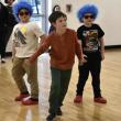 "Jojo" (Gannon Inman), center, with Thing 1 and Thing 2 (Oscar Mirabile, right) and Gilles Urwin (left). LISA KRISTOFF/Boothbay Register