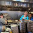Joanna Breen, Samantha Fields and Buzz Makarewicz in the kitchen at Community Lunch. Lisa Hallinan photo