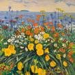 Andrea Peters' "Oceanfront Garden" is among the work that can satisfy, even for just minutes, the longing for spring in your heart. Courtesy of Gleason Fine Art