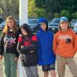 On flag duty are Maxine, daughter of Pascale and Kirk Zehm;  Bryson, son of Melissa and Joseph Hersom;  Sam, son of Daniel and Maureen Cooper;  and Mason, son of Nicole McKay and Patrick Wenners. Students are residents of Alna and Edgecomb. Courtesy photo