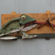 “I know it — it’s at the tip of my tongue” -mixed media by Andre Benoit. Courtesy of Maine Art Gallery