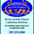 207.315.2280 nathanspharmacy.com 185 Townsend Ave., Suite C Boothbay Harbor, ME  04538