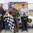 Super Street Victory Lane, from left: Kevin Sherman, Jr. Official Karson Gervais, David Greenleaf and Noah Haggett. Jasen Dickey Photography