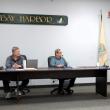 Boothbay Harbor selectmen hear an environmental question from third graders at their April 14 meeting. FRITZ FREUDENBERGER/Boothbay Register 