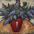 Phil Barter: "Lilacs in Deco Pot." Courtesy of Gleason Fine Art