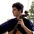 Cellist Ronan Sands will be performing at the Franco Center. Crystal Sands photo