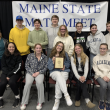 The Boothbay Region High School math team. Standing, from left, Abby Orchard, Casey Phelps, Ronan Drage, Sam Ware, Hannah Kreft, Zuriel Smith, Natalie Flagg, Jackson Zehm; sitting: Sophie White, Hannah Hills, Sarah Harris, Madeline Andreasen and Moriah Smith. Courtesy photo