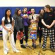 Ashlynn Andrews and her design team won first place for their upcycled chip bag dress. ISABELLE CURTIS/Boothbay Register