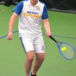 Seahawk senior Neal Baldwin gets to the ball during his doubles match against Winthrop on May 7. He and partner Avery Fowlie won 10-0. KEVIN BURNHAM/Boothbay Register