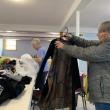 Betsy Dunton, Betty Lou Townsend and Donna Jones sort through donations every week to refresh the United Methodist Church's clothing closet.  ISABELLE CURTIS/Boothbay Register