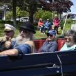 Grand Marshal Jim Singer and family members driven by Al Cohen led the Boothbay Harbor observance of Memorial Day 2025. LISA KRISTOFF/Boothbay Register