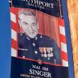 Jim Singer's Veteran Banner. File photo