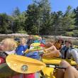 Rafting together to relax on Muscongus Bay. Courtesy of Hearty Roots