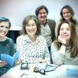 The cast of "Silent Sky": front from left: Emily Sue Barker, Carole Florman, Teralyn Reiter; Back L-R: Roosevelt Bishop, Nanette Fraser. Courtesy of Joy Braley