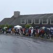 A large crowd turned up for the event despite the rain. FRITZ FREUDENBERGER/Boothbay Register