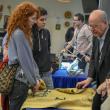 Emily, left, and Suzy from New York get a rug appraised.  FRITZ FREUDENBERGER/Boothbay Register